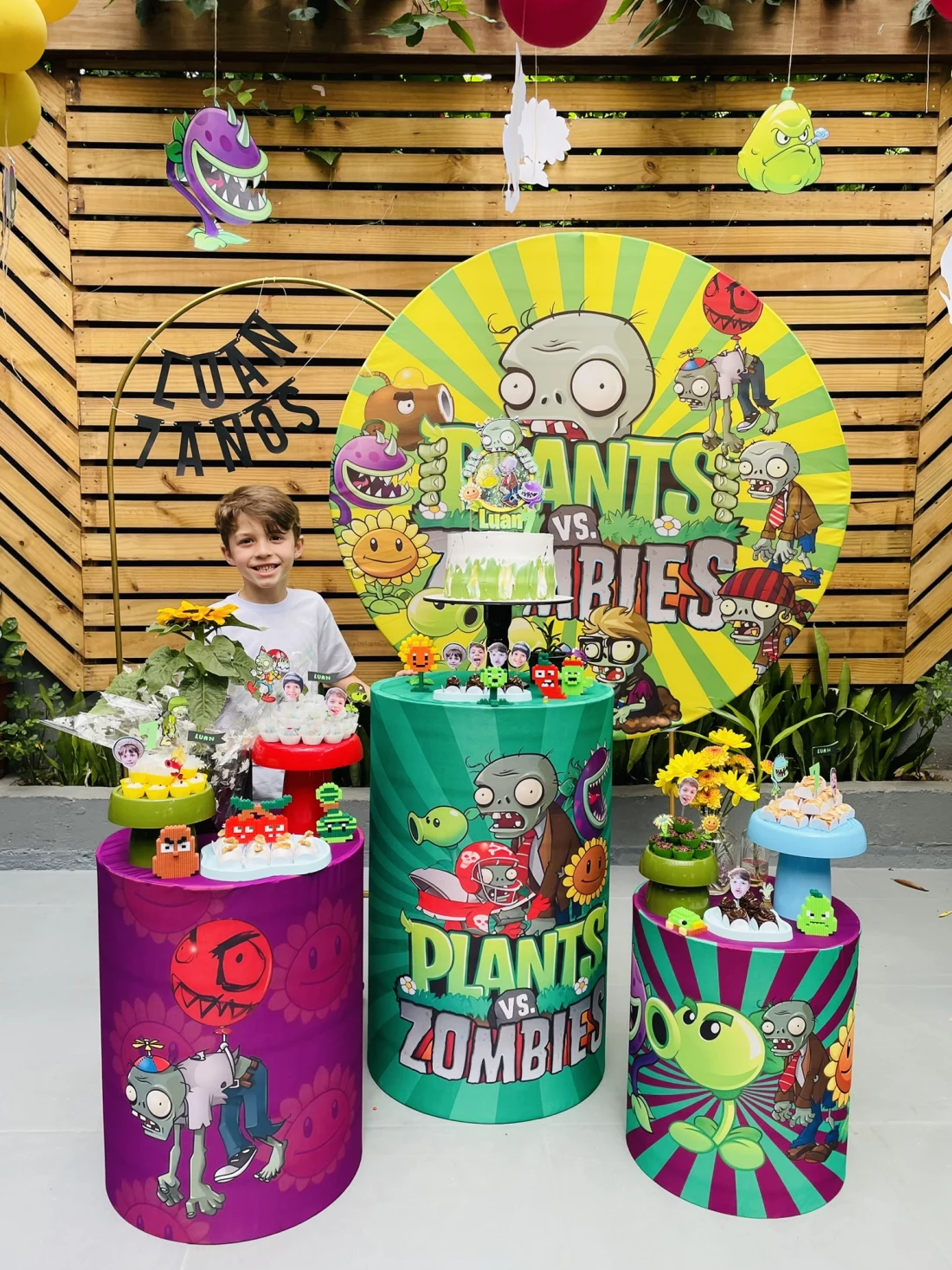 Decoração de festa Zombies vs Plants — Festaria