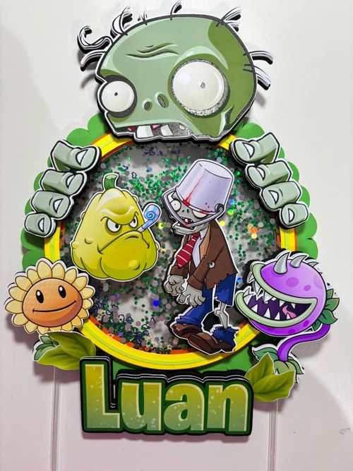 Decoração de festa Zombies vs Plants — Festaria