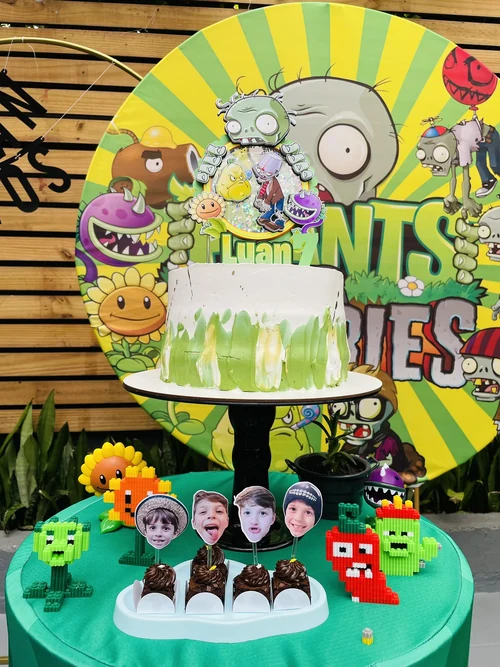Decoração de festa Zombies vs Plants — Festaria