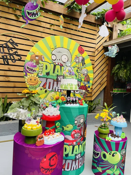 Decoração de festa Zombies vs Plants — Festaria